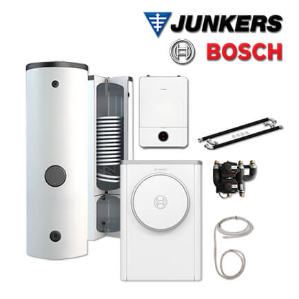 Junkers Bosch CS749 mit Luft/Wasser-Wärmepumpe CS7400iAW 5 ORE, BPU400-C, INPA in stock