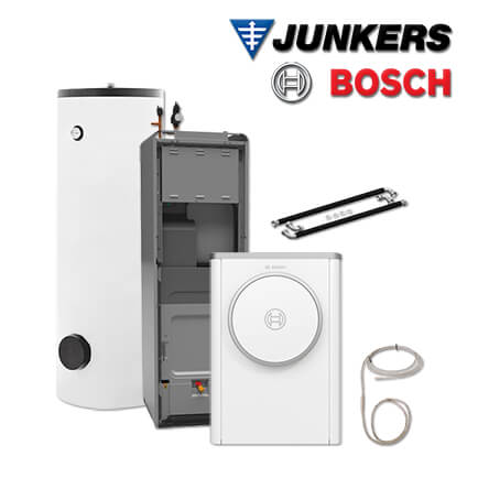 Junkers Bosch CS747 mit Luft/Wasser-Wärmepumpe CS7400iAW 5 ORMB, HR 300, INPA in stock