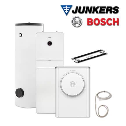 Junkers Bosch CS748 mit Luft/Wasser-Wärmepumpe CS7400iAW 7 ORMB, HR 300, INPA in stock