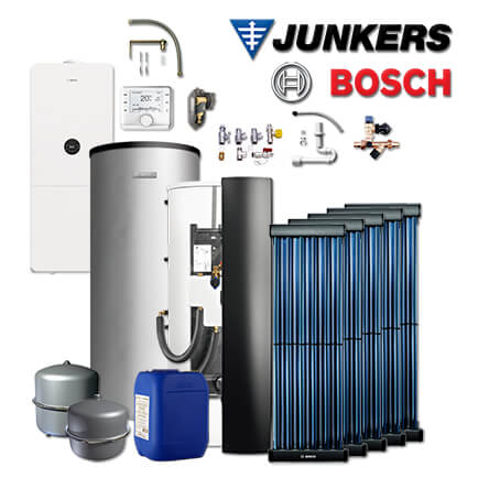 Junkers Bosch WMA26 mit Gas-Brennwerttherme GC5300i WMA 24/100S, BBS400, 5xVK120 in stock