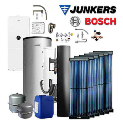 Junkers Bosch WMA30 mit Gas-Brennwerttherme GC5300i WMA 24/100S, BBS400, 6xVK120 in stock
