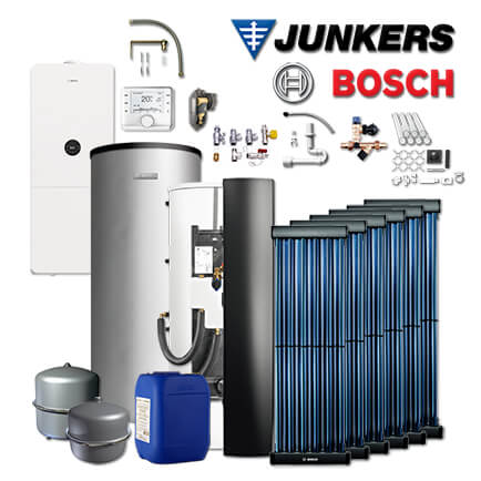 Junkers Bosch WMA31 mit Gaskessel GC5300i WMA 24/100S, BBS400, 6xVK120, Schacht in stock