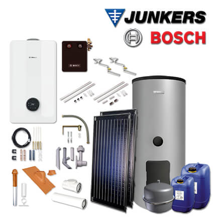 Junkers Bosch Gaskessel GC5800iW 24 P 23, GC58-006, 2xFKC, WS310-5, Dach rot in stock