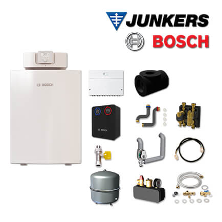 Junkers Bosch Gaskessel GC7000F 30, GCH714 mit MH200, HSM25/6 MM100 in stock