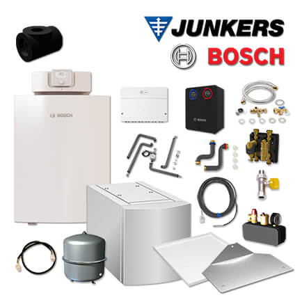 Junkers Bosch Gaskessel GC7000F 30, GCH715 mit MH200, WH 200-3, HS25/6 in stock