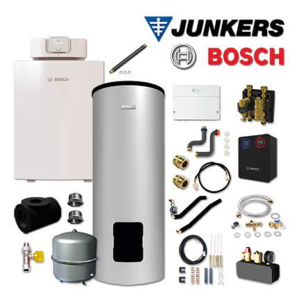 Junkers Bosch Gaskessel GC7000F 30, GCH717 mit MH200, WH 290 LP, HS25/6 in stock