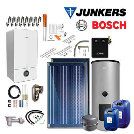 Junkers Bosch GC-Sys733, GC7000iW 24, 2xFKC-2S, WS290-5, Abgas Dach rot in stock
