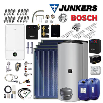 Junkers Bosch Gas-Brennwerttherme GC7000iW 24, GC-Sys745, 4xFKC, BS500-6 in stock