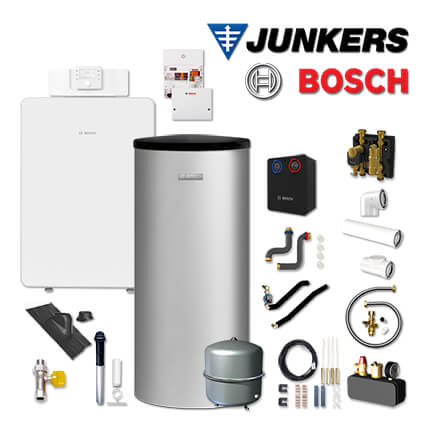 Junkers Bosch Gaskessel GC8000iF-15, GCFS8104, W160-5, HSM25/6, Abgas Dach schw in stock
