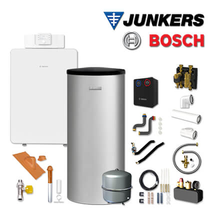 Junkers Bosch Gaskessel GC8000iF-15, GCFS8110, W160-5, HS25/6, Abgas Dach rot in stock