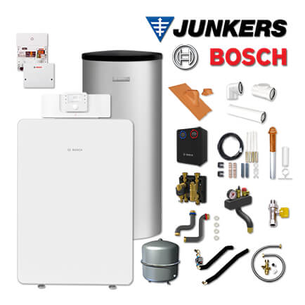 Junkers Bosch Gaskessel GC8000iF-15, GCFS8115, W200-5, HSM25/6, Abgas Dach rot in stock
