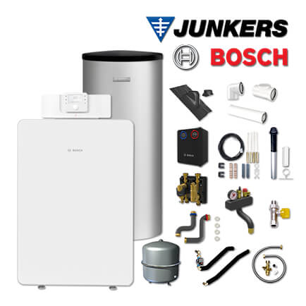 Junkers Bosch GCFS8101, GC8000iF-30 Gaskessel, W200-5, HS25/6, Abgas Dach schw in stock