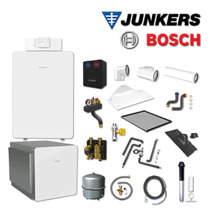 Junkers Bosch GCFS853, GC8000iF-30 Gaskessel, WH135-3P, HS25/6, Abgas Dach schw in stock