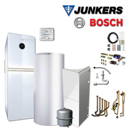 Junkers Bosch SHU03 mit Gas-Brennwerttherme GC9000iWM 30/100 S, HDS400, CW400 in stock
