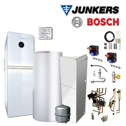 Junkers Bosch SHU12 mit Gastherme GC9000iWM 30/150 S, HDS400, CW400, 2 HK in stock