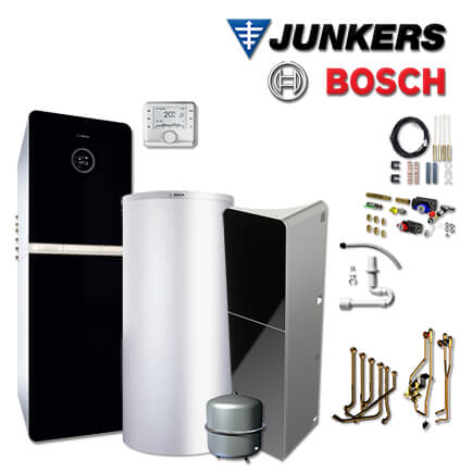 Junkers Bosch SHU08 mit Gas-Brennwerttherme GC9000iWM 30/150 SB, HDS400, CW400 in stock