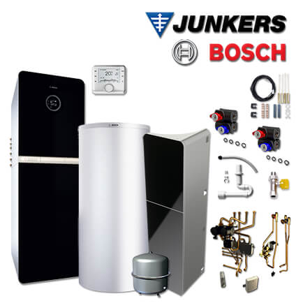 Junkers Bosch SHU16 mit Gastherme GC9000iWM 30/150 SB, HDS400, CW400, 2 HK in stock