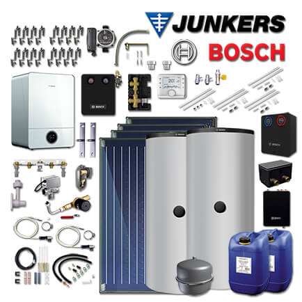 Junkers Bosch Gas-Brennwerttherme GC9001iW 20 H, GC-Sys944 mit 4xFKC-2S, BS500-6 in stock
