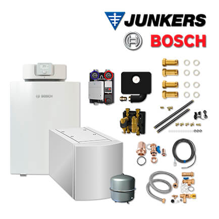 Junkers Bosch Öl-Brennwertkessel OC7000F 18, OC7F08 mit WST 200-2, HSM25/6 MM100 in stock