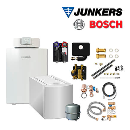 Junkers Bosch OC7F35 mit OC7000F 30 Öl-Brennwertkessel, WST 200-2, HS25/6 in stock