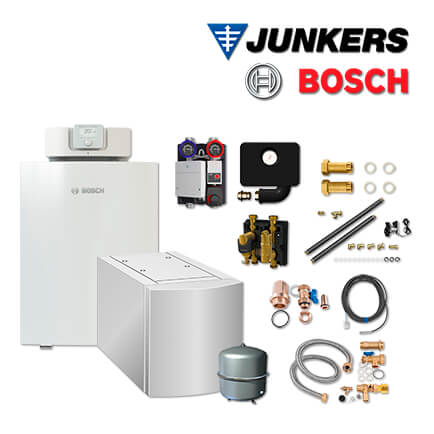 Junkers Bosch OC7F36 mit OC7000F 30 Öl-Brennwertkessel, WST 200-2, HSM25/6 MM100 in stock