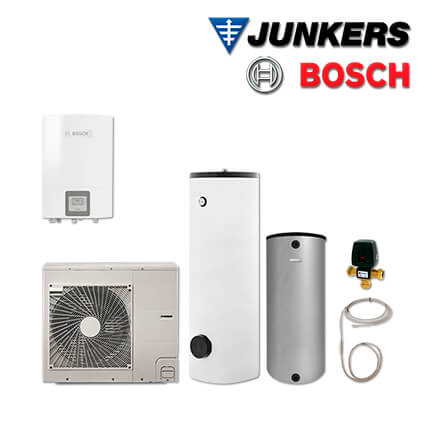 Junkers Bosch SAS18, Split Luft/Wasser-Wärmepumpe SAS 11-2 ASE, HR 300, BH 200-5 in stock