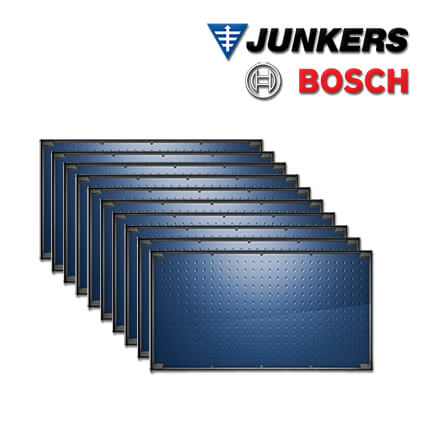 10x Junkers Bosch Top Solarkollektor FT226-2H, 2,55 m², waagerechte Ausführung in stock