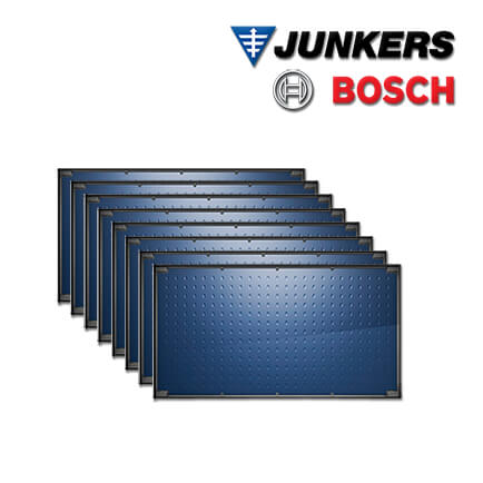 8x Junkers Bosch Top Solarkollektor FT226-2H, 2,55 m², waagerechte Ausführung in stock