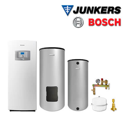 Junkers Bosch STE05 mit Sole/Wasser Erdwärmepumpe STE 170-1, WH 400, BH 200-5 in stock