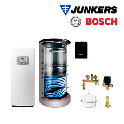 Junkers Bosch STE14 mit Sole/Wasser Erdwärmepumpe STE 170-1, FF20, BHS1000-6 in stock