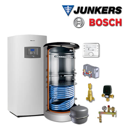 Junkers Bosch STE18 mit Sole/Wasser-Wärmepumpe STE 170-1, FF27.1S, BHS 1000-6 in stock