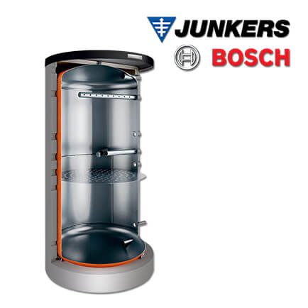 500 Liter Junkers Bosch Pufferspeicher Stora BH 500-6 ERZ 1 B, silber in stock