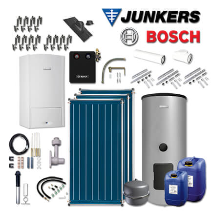 Junkers Bosch ZSB-Sys530 mit ZSB 24-5 C, 3xFCC, WS400-5, Abgas Dach schwarz in stock