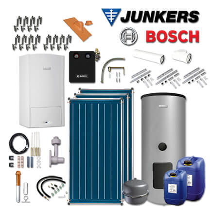 Junkers Bosch ZSB-Sys536 mit ZSB 24-5 C, 3xFCC, WS400-5, Abgas Dach rot in stock
