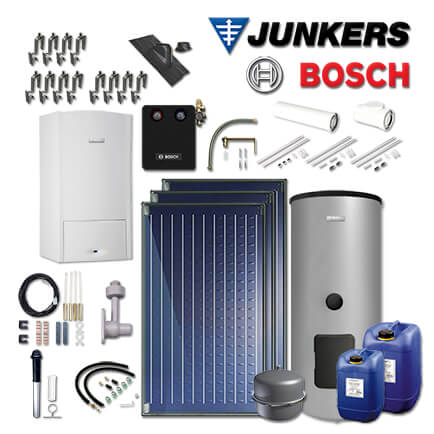 Junkers Bosch ZSB-Sys548 mit ZSB 24-5 C, 3xFKC-2S, WS400-5, Abgas Dach schwarz in stock