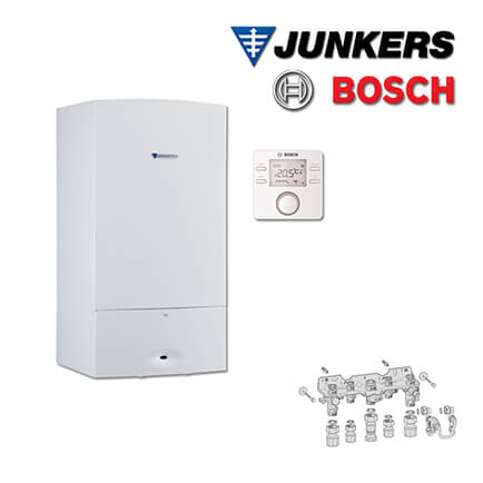Junkers Bosch ZWRKE05 mit ZWR 18-7 KE 23 Kombitherme 18 kW, CR 100, Aufputz, E/H in stock