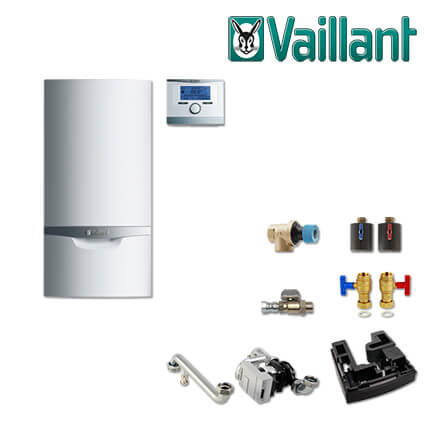 Vaillant Paket 1.205/6 ecoTEC plus VC 1206/5-5, VRC 700, Installations-Set, L/LL in stock