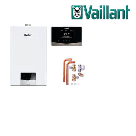 Vaillant Paket 1.736 ecoTEC plus VC 25 CS/1-5, VRC 720, Installations-Set in stock