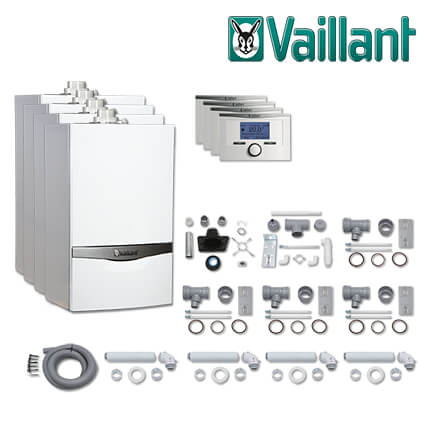 Vaillant Paket 1.74/2, 4x ecoTEC plus VC 206/5-5, calorMATIC VRT 350, E/H in stock
