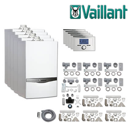 Vaillant Paket 1.76/2, 5x ecoTEC plus VC 206/5-5, calorMATIC VRT 350, E/H in stock