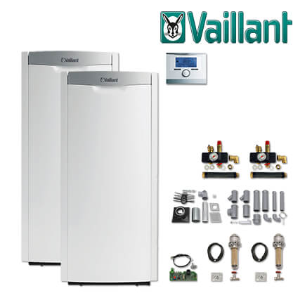 Vaillant Paket 3.47/5 2x icoVIT exclusiv VKO 356/3-7, VRC 700, Abgas in stock
