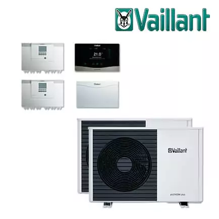 Vaillant Paket 4.391 2x aroTHERM plus VWL 125/6 A, sensoCOMFORT VRC 720 in stock