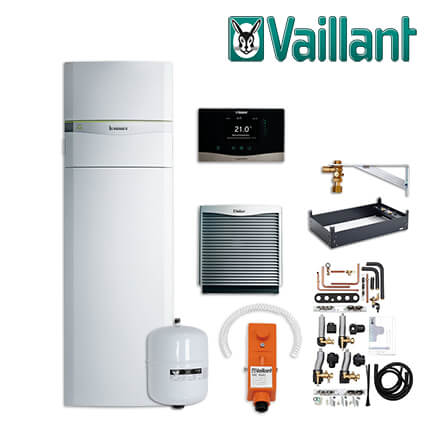 Vaillant Paket 4.417 flexoCOMPACT exclusive VWF 88/4, mit aroCOLLECT, VRC 720 in stock
