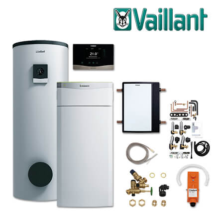 Vaillant Paket 4.423 flexoTHERM exclusive VWF 117/4, VIH RW 300/3 MR, VRC 720 in stock