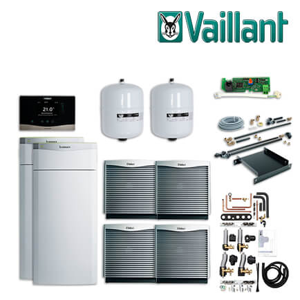 Vaillant Paket 4.804 2x flexoTHERM exclusive VWF 157/4, sensoCOMFORT VRC 720 in stock