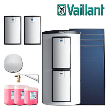 Vaillant Solaranlage 9.425/6, 10,04m² VFK 155/2 V, allSTOR exclusiv VPS 800/3-7 in stock