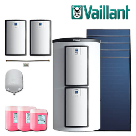 Vaillant Solaranlage 9.426/5, 12,55m² VFK 155/2 V, allSTOR exclusiv VPS 800/3-7 in stock