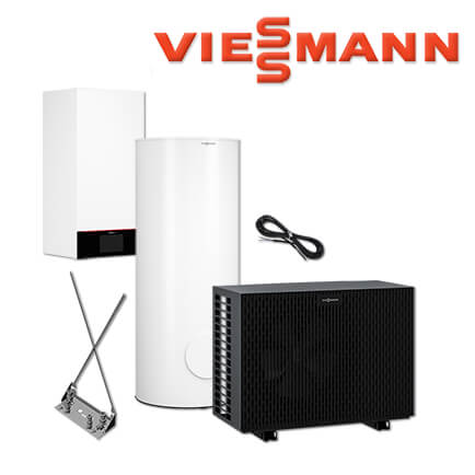 Viessmann Vitocal 200-S Wärmepumpe, 10,0 kW, Z025124, 300 L Vitocell 100-W, CVAB in stock