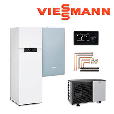 Viessmann Vitocal 222-A Wärmepumpe, 7,5 kW, Z017620, Anschluss-Set links/rechts in stock