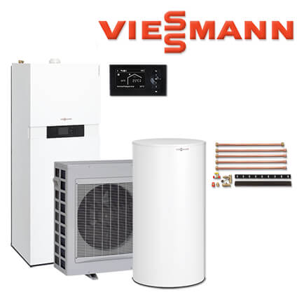Viessmann Vitocaldens 222-F, 10,9 kW, Z022293, 100-W SVWA, Aufputz oben, silber in stock